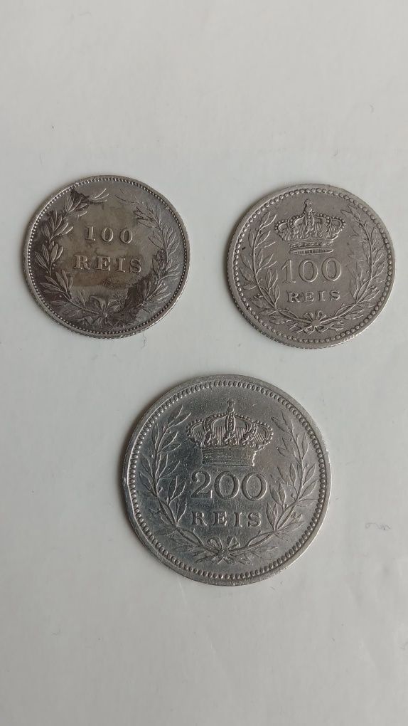 Moedas em prata da Monarquia