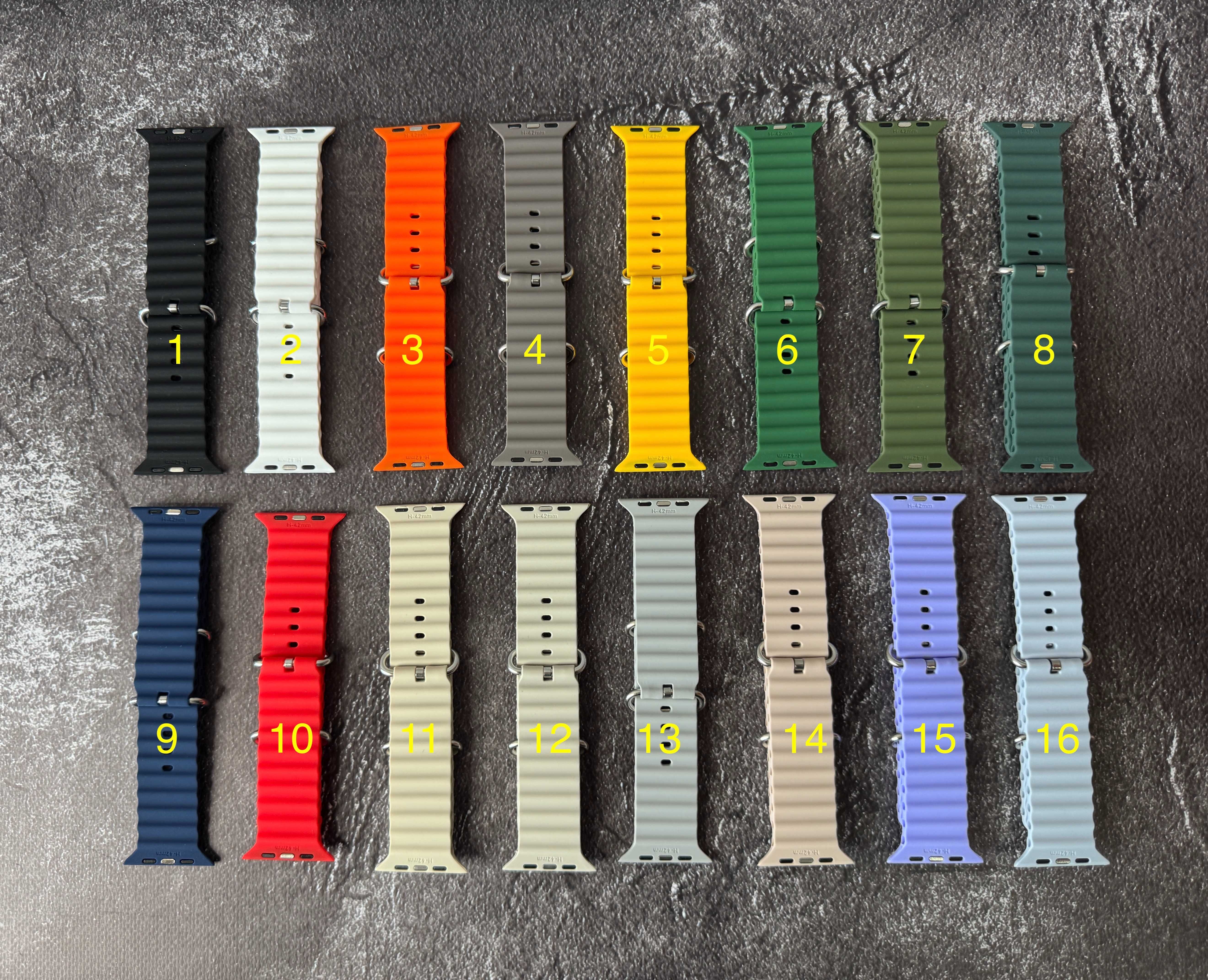Силіконовий ремінець Ocean Band Apple Watch Ultra 1 2 49 mm