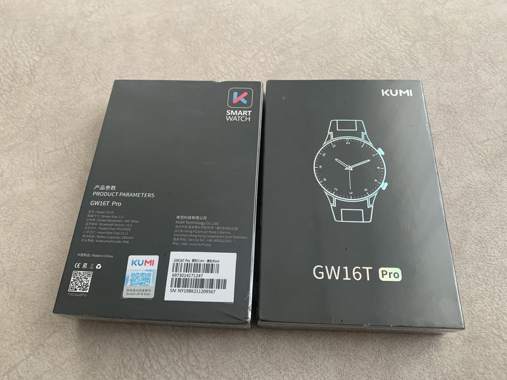 Смарт-годинник Kumi GW16T Pro Black