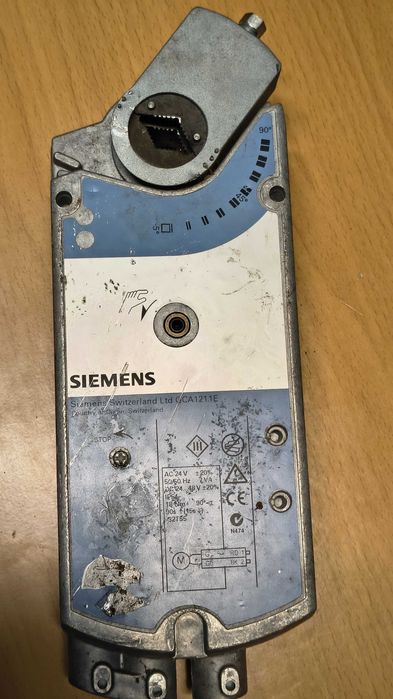 Siłownik do przepustnic powietrza GCA121.1E Siemens