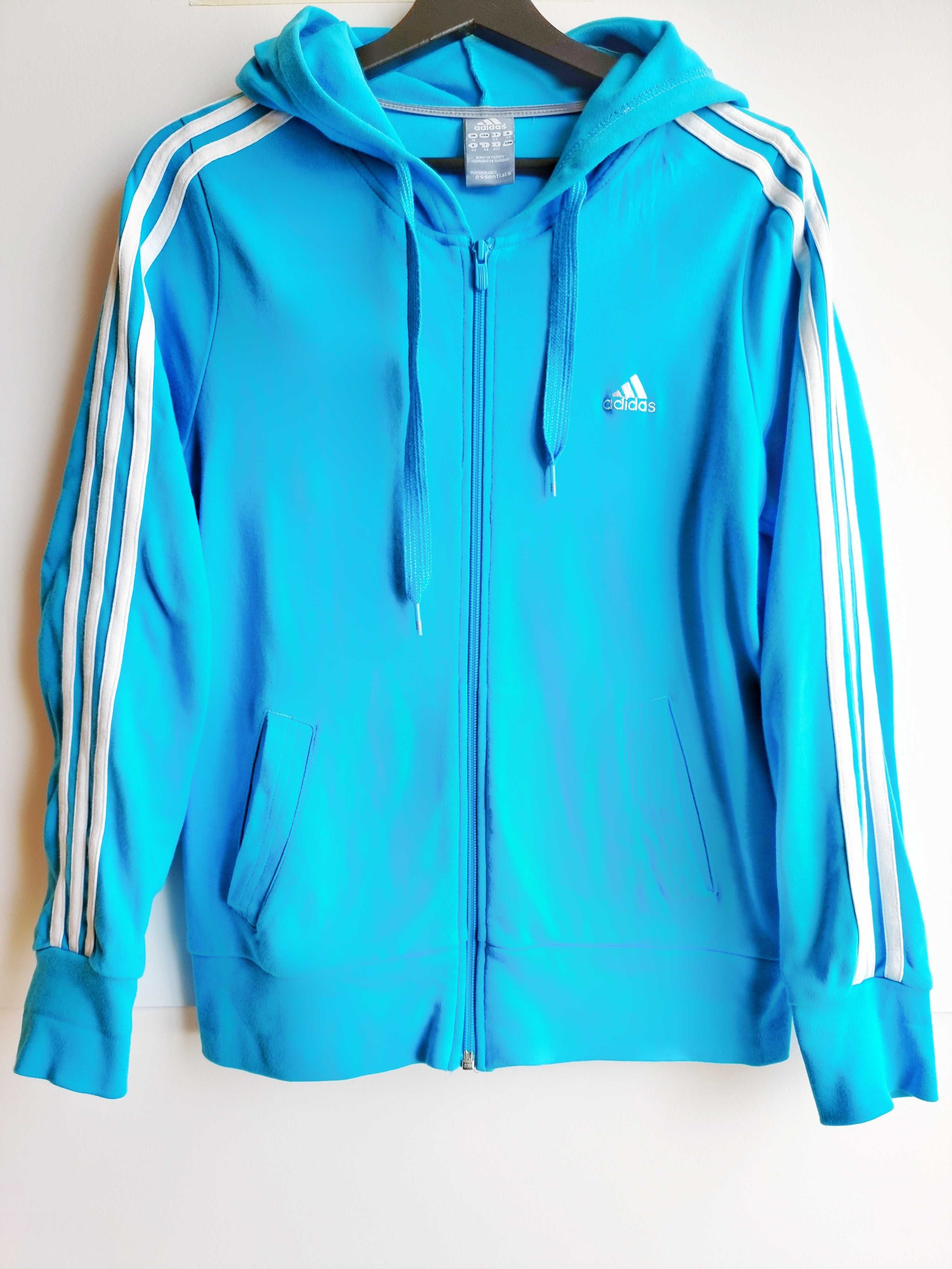 Casaco Adidas azul turquesa original