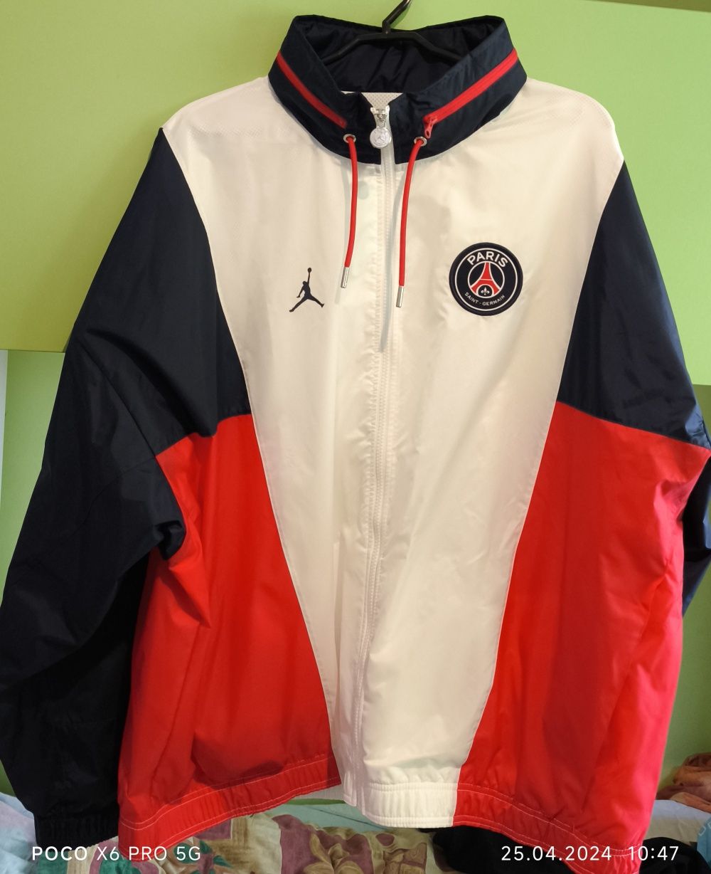 Kurtka męska Air Jordan PSG Nylon Hooded Jacket XXL Duży rozmiar.