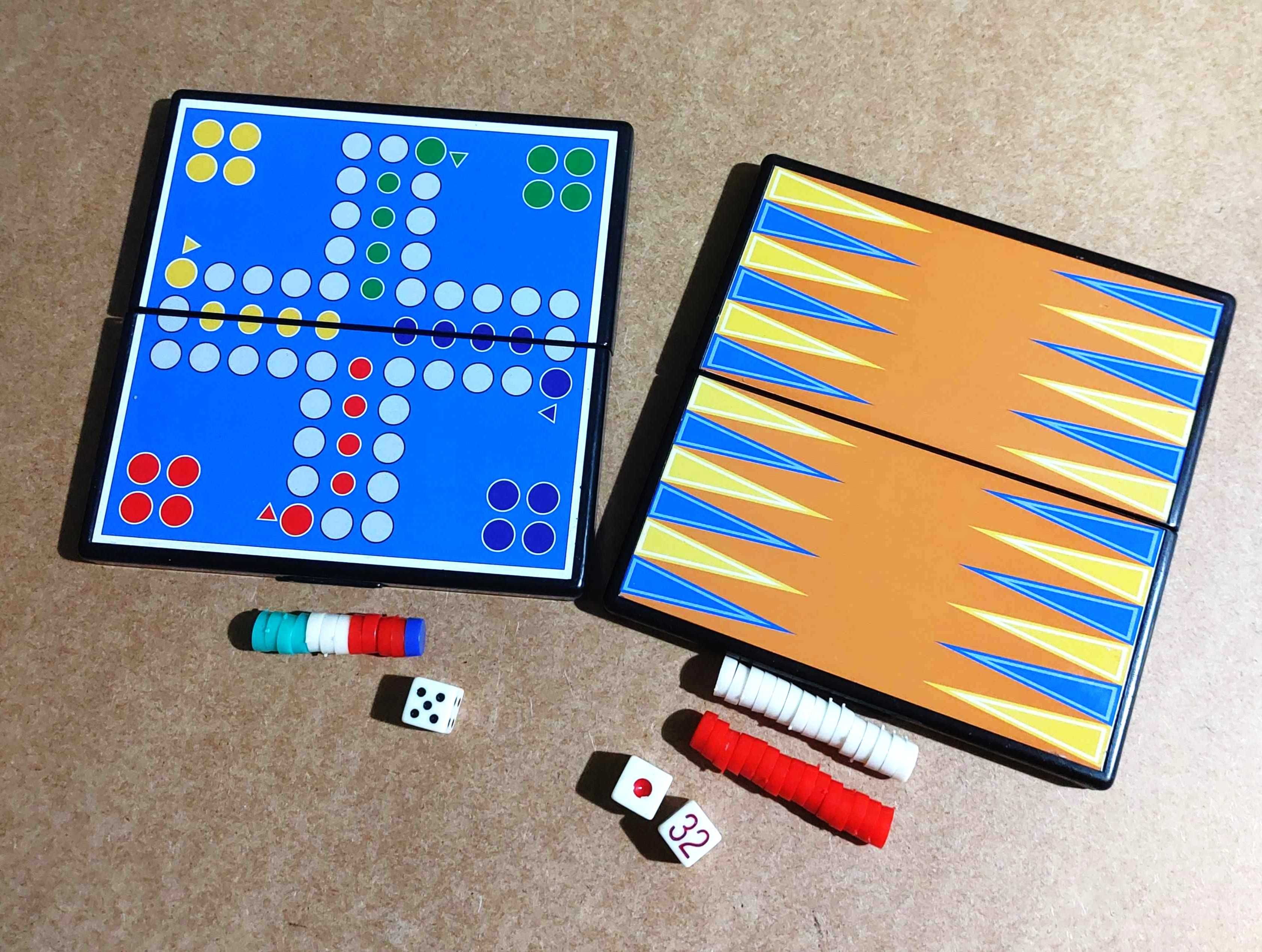 Magnetyczne gry kieszonowe chińczyk tryktrak