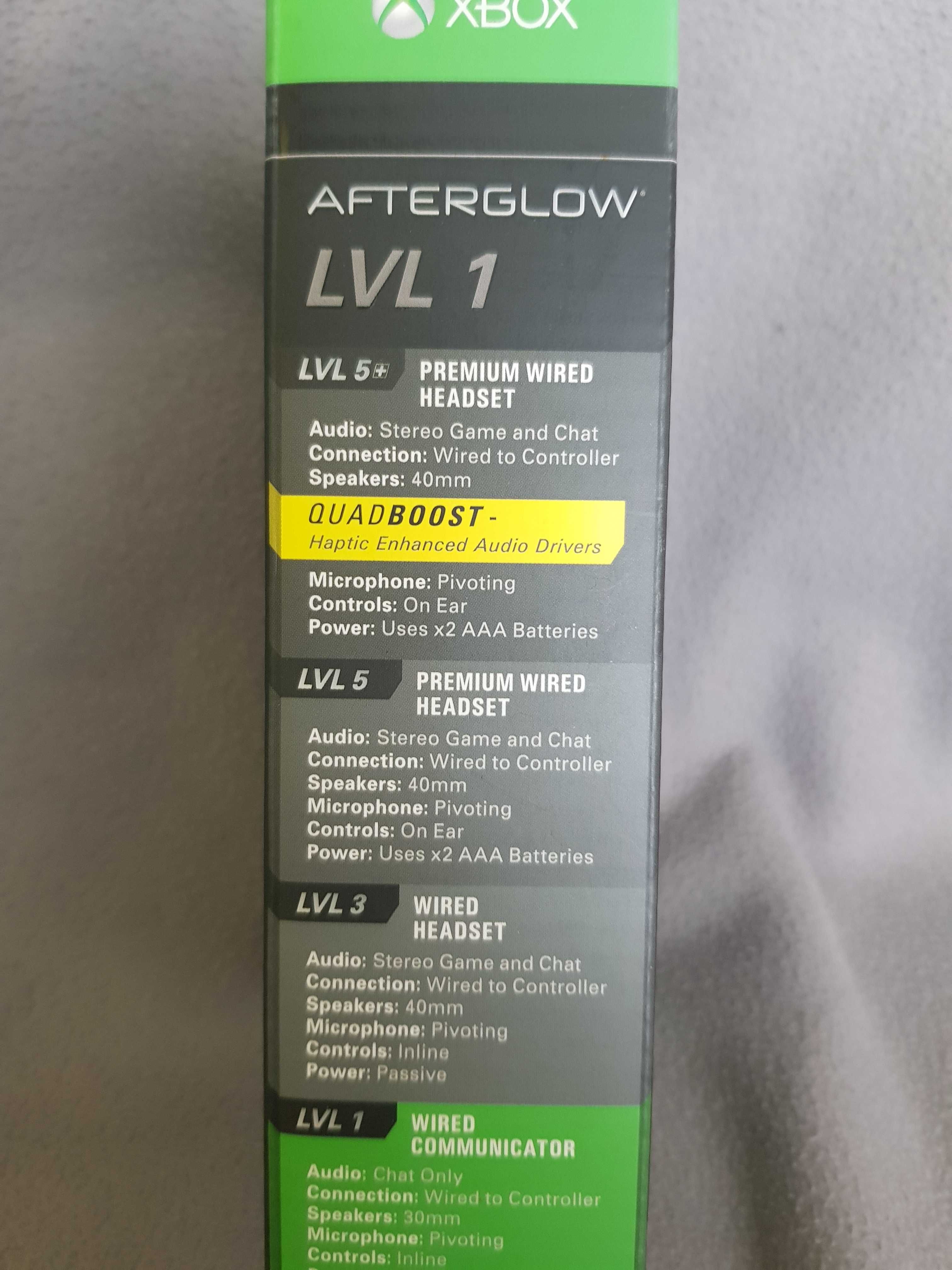 Słuchawki z mikrofonem do XBOX ONE, Afterglow LVL 1