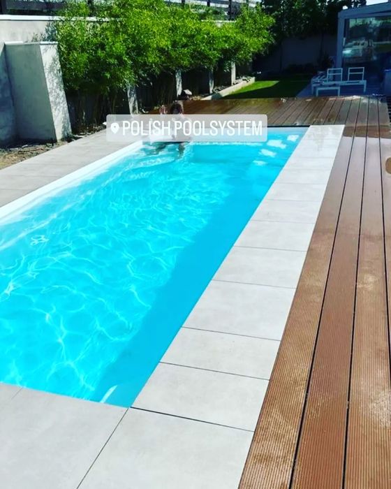 Basen ogrodowy basen poliestrowy wkopany