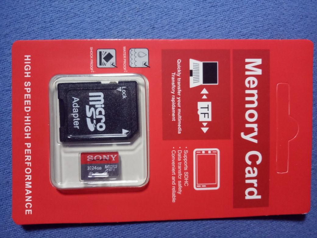 Карта памяти Sony 1 Tb pro plus U3 A1 micro sd memory card