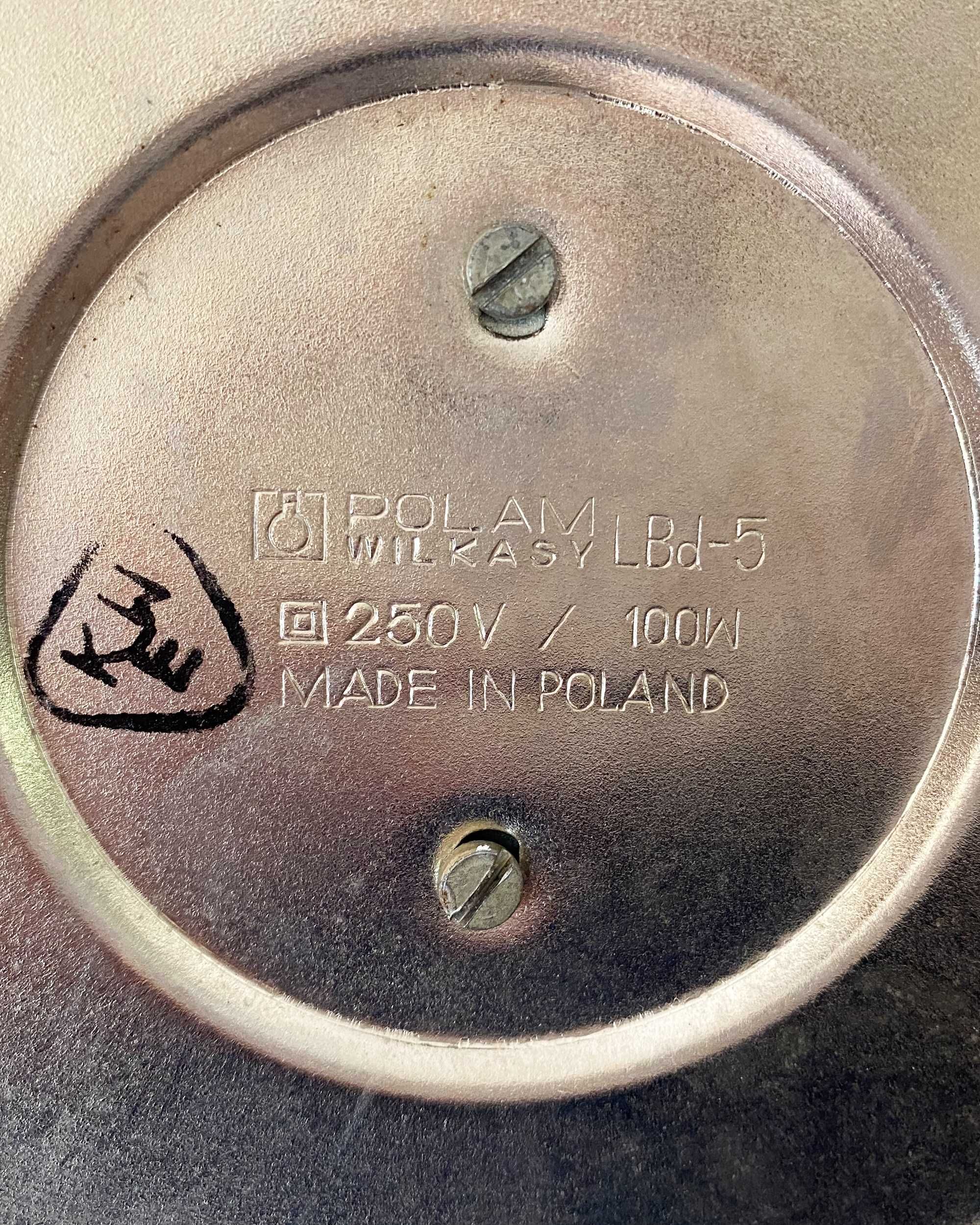 Lampa na biurko nocna czarna | Polam Meos Zaos grzybek PRL retro