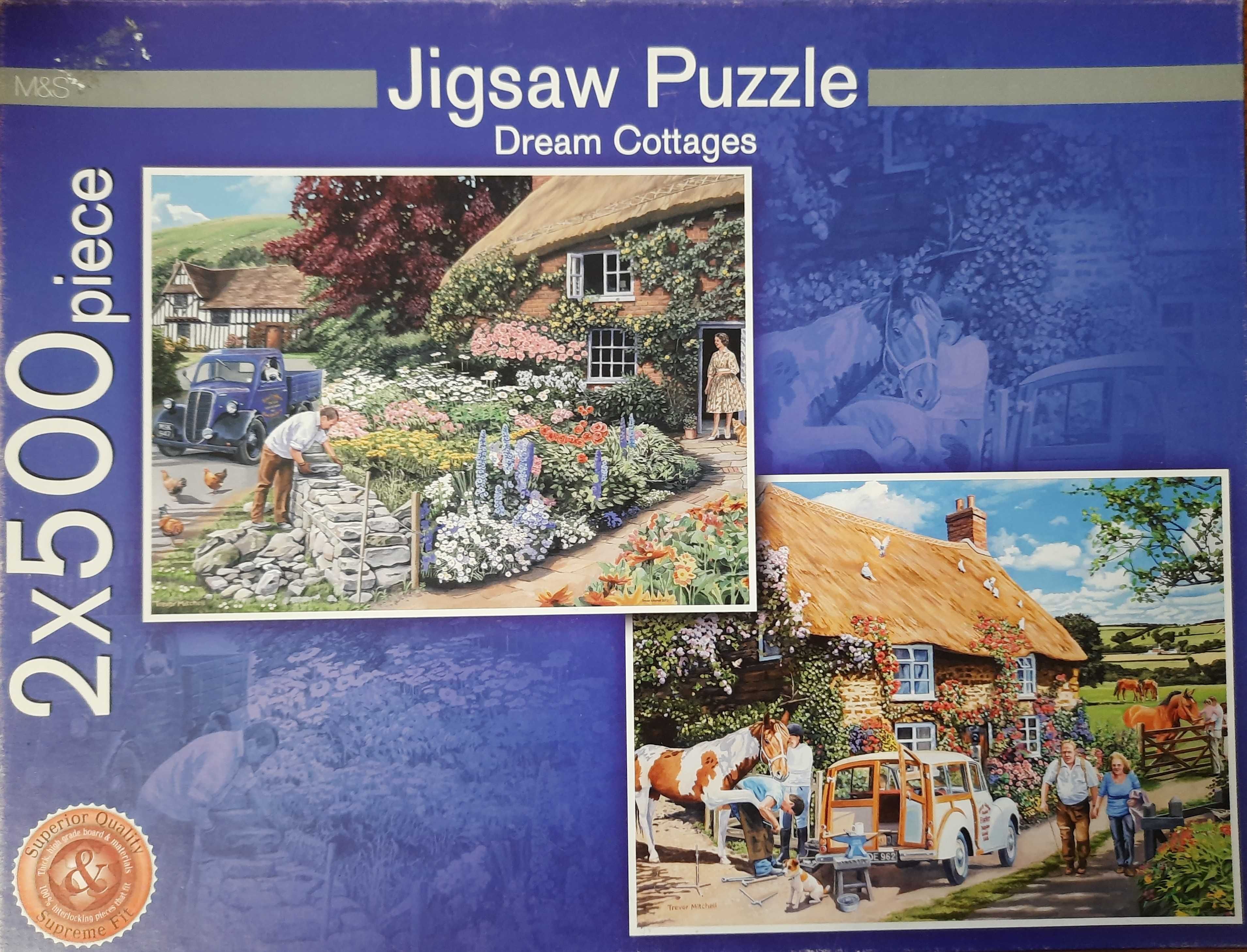 Puzzle 2x500 Dream Cottages M&S