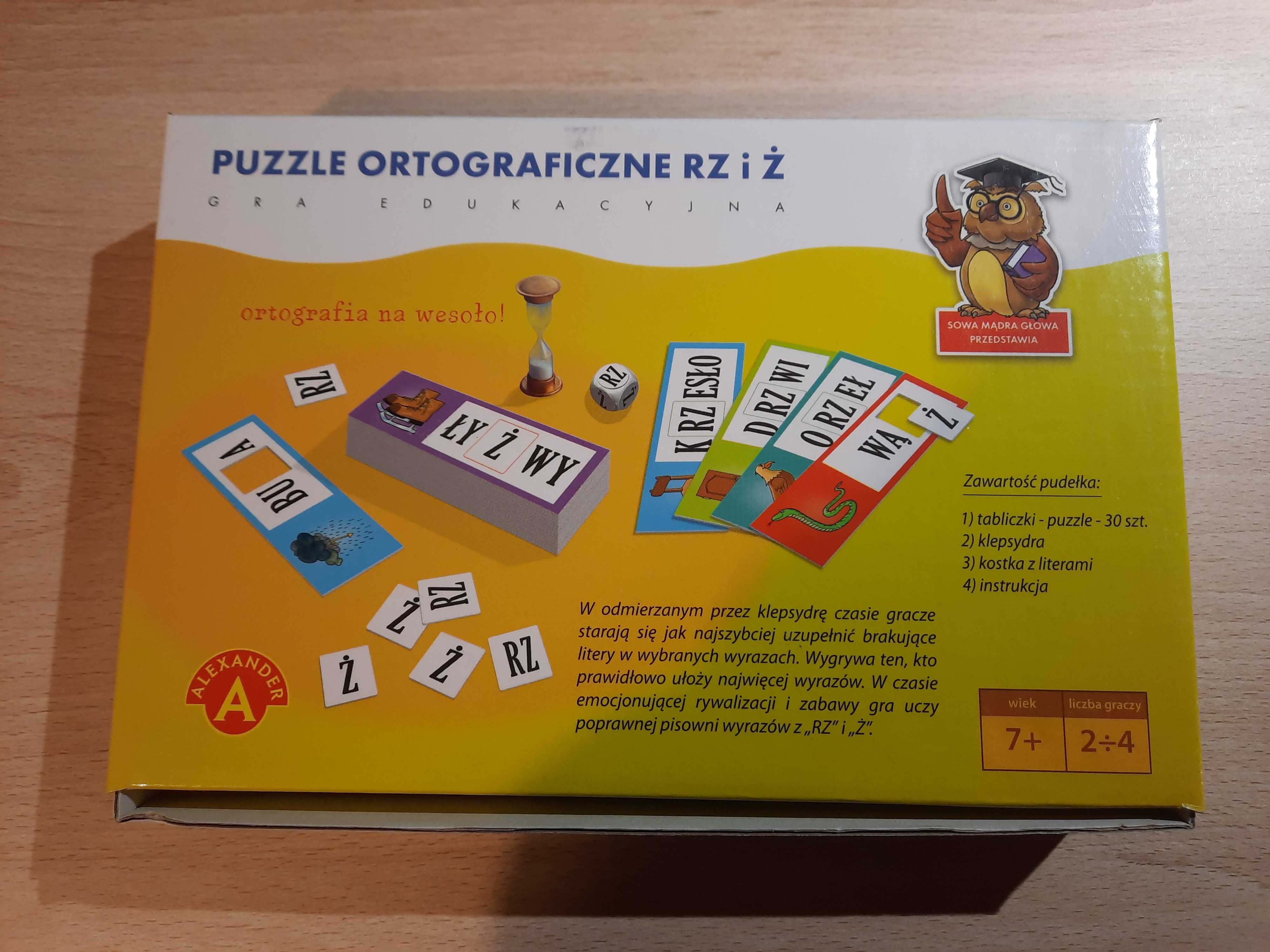 Puzzle ortograficzne - gra edukacyjna