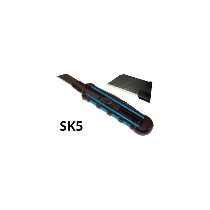 NÓŻ ŁAMANY wysuwany do tapet 18MM SK-5, masywny aluminiowy