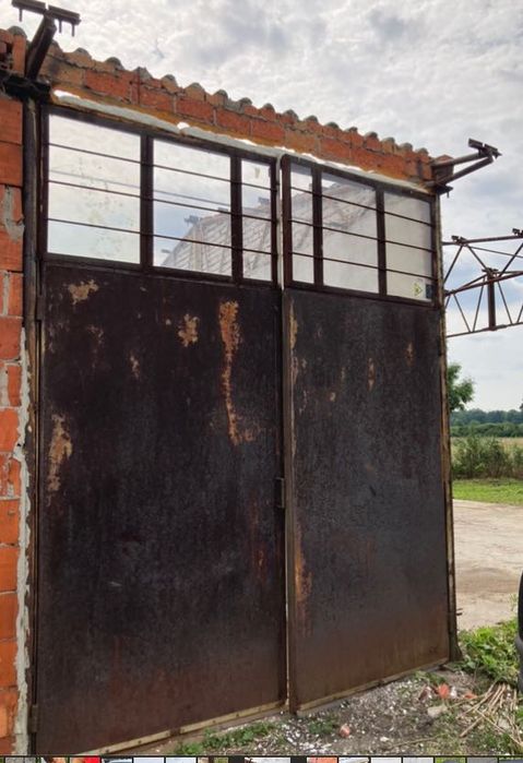 Drzwi stalowe garaż warsztat używane solidne