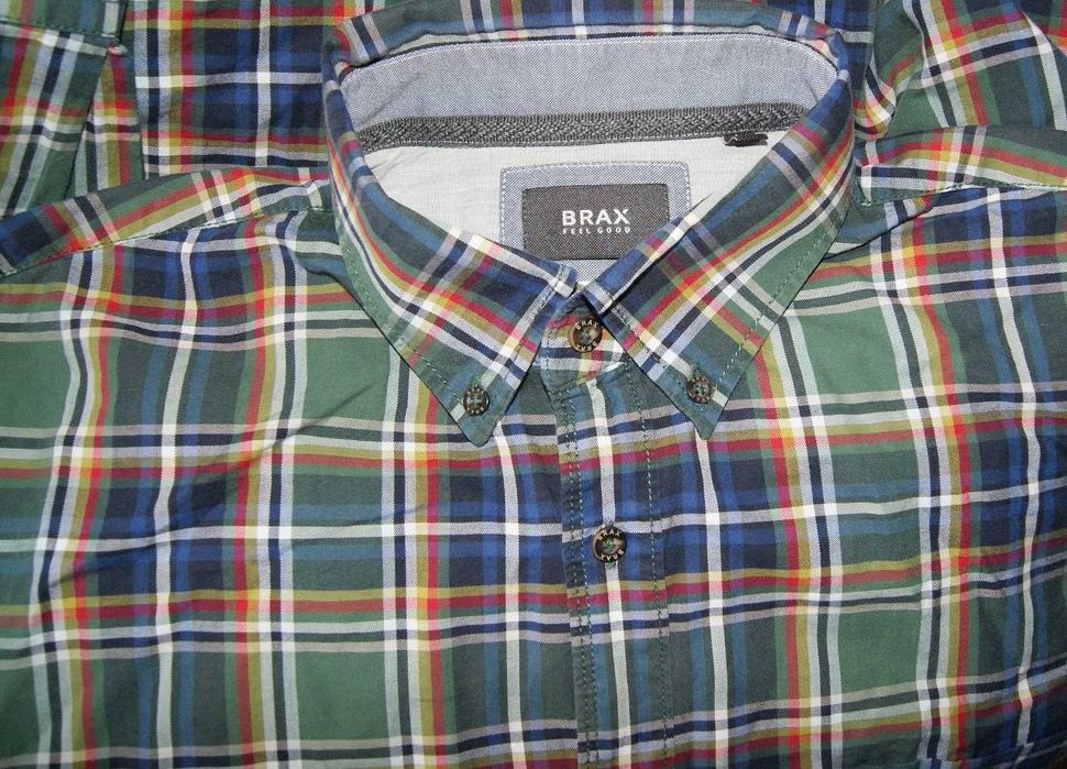 BRAX DRIES ROZ.L koszula męska w kratę jak nowa