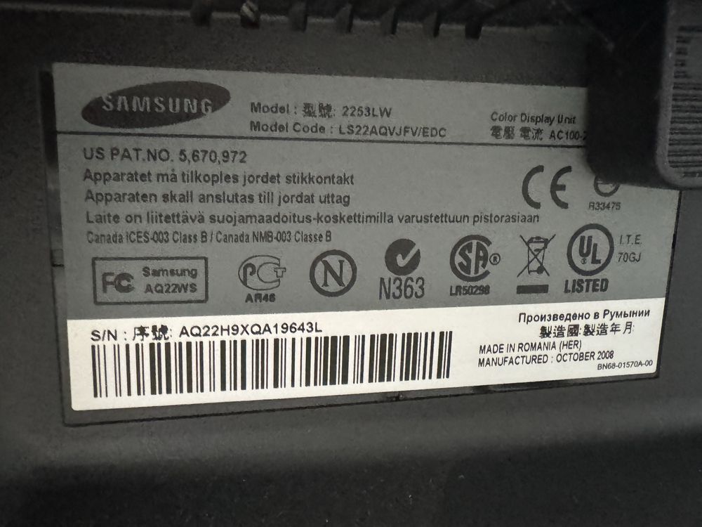 Monitor samsung samsung