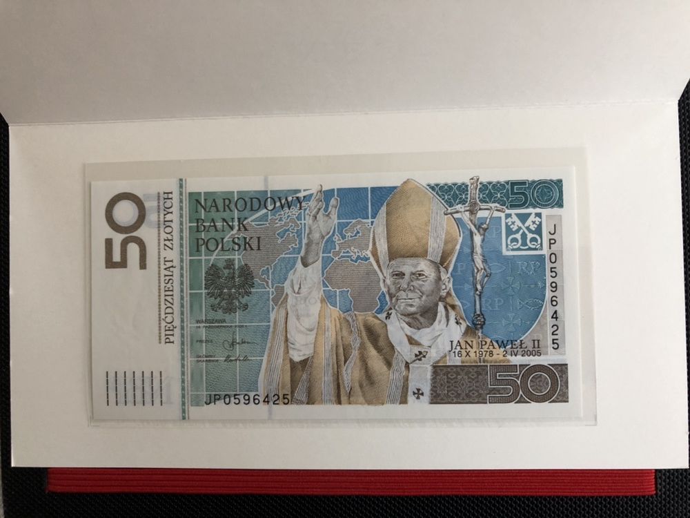 Banknot kolekcjionerski  Jan Paweł II - 50 zł