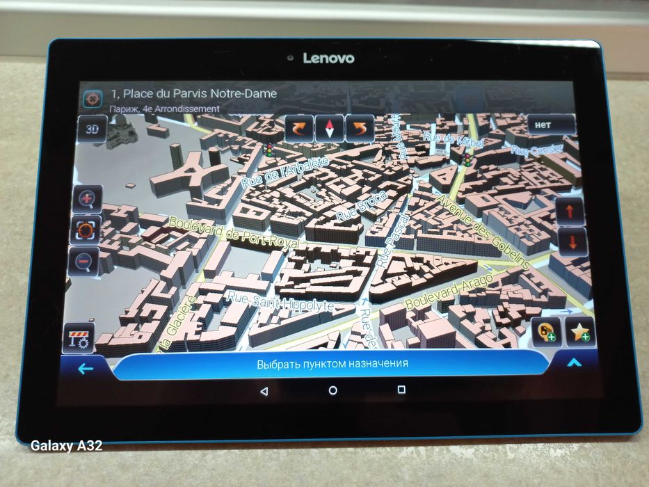 Вантажний GPS навігатор TIR / ADR Lenovo 10”. Європа - Україна 2025!