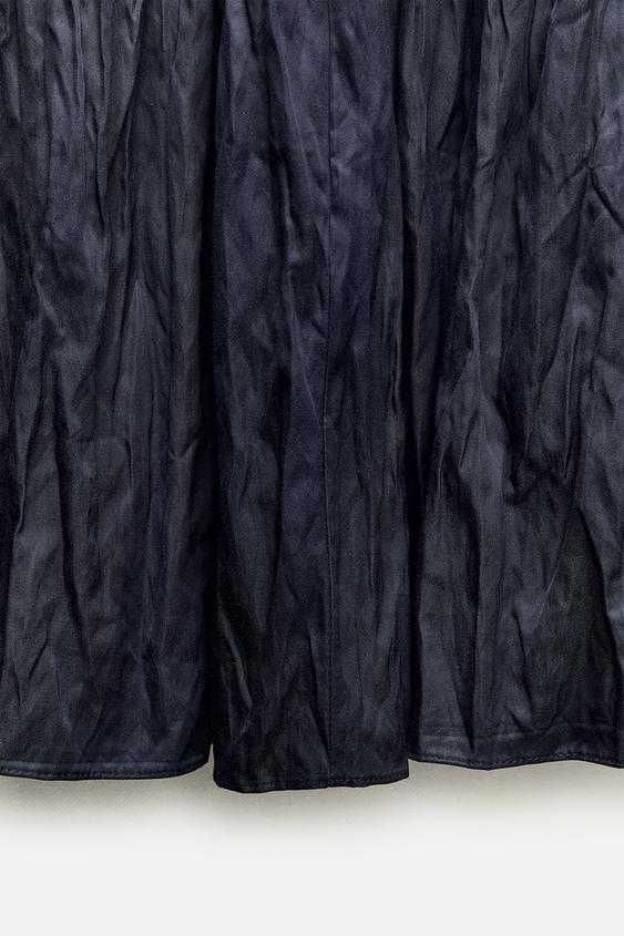 Юбка миди из жатой ткани — ZW COLLECTION