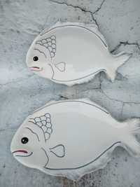 Ceramiczne półmiski w kształcie ryby Made in Italy