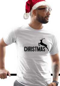 NOWA Męska Christmas koszulka świąteczna parodia  8 rozmiarów