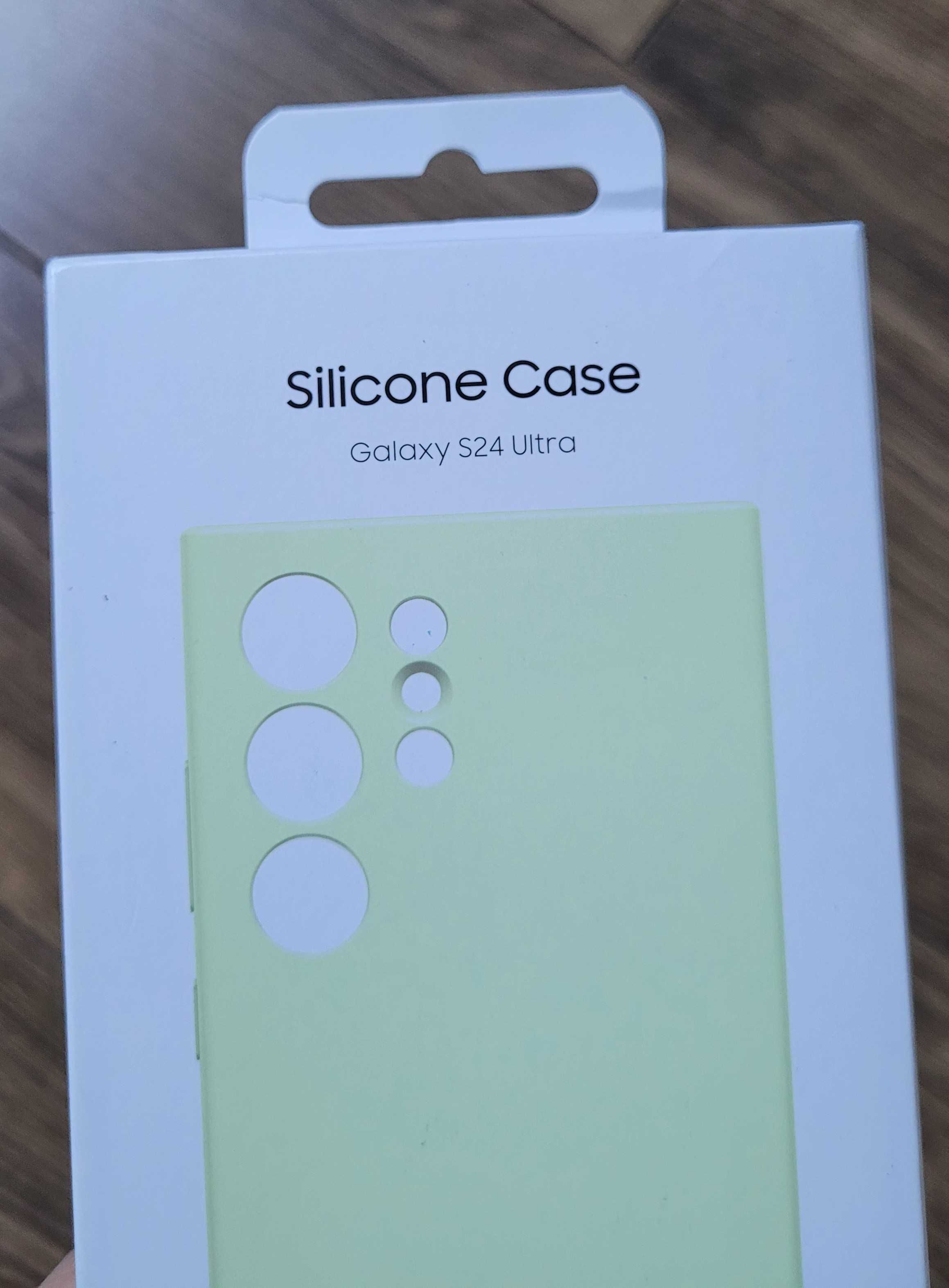 Etui Samsung Silicone Case do Galaxy S24 Ultra limonkowy zielony NOWE