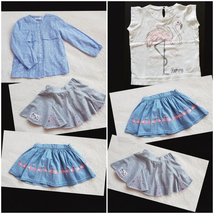 Zestaw/kopmlet spódniczki i bluzeczki, r.92 Nowe