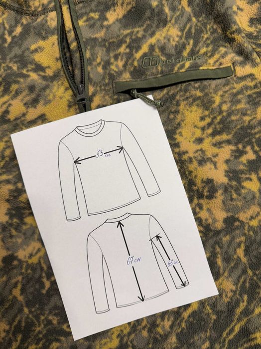 Флісова кофта Berghaus Navala 1/4 Zip Camo Unisex (оригінал)