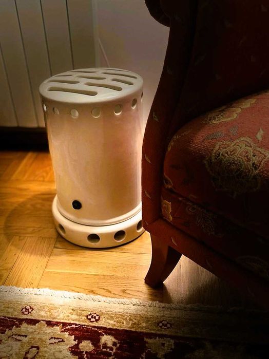 Grzejnik piecyk elektr. śliczny Palux porcelana antyk loft sprawny