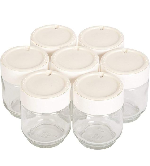 7 frascos para iogurteira Moulinex