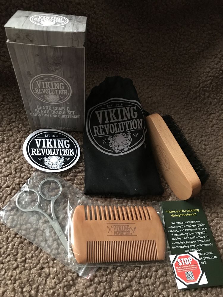 Набір Viking Revolution для бороди 3 елементи + ПОДАРУНКОВЕ УПАКУВАННЯ