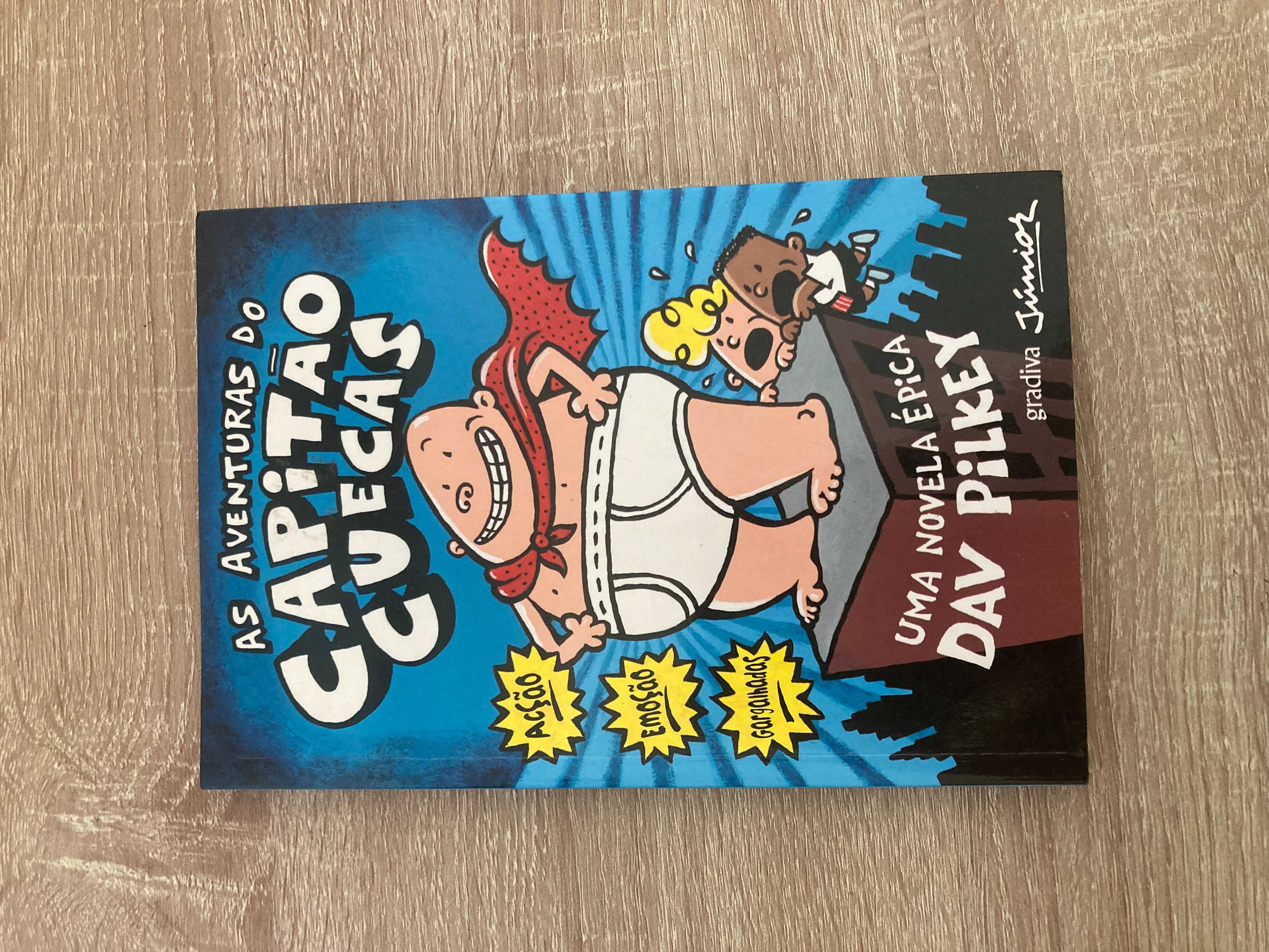 Capitão Cuecas – 7 livros (1 a 6 + 8) – 5€/livro – Portes à parte