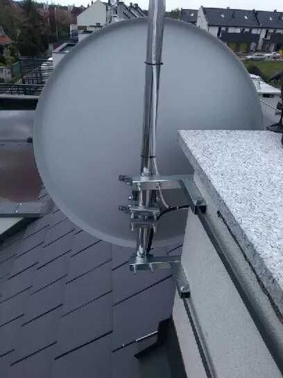 Antena DVBS-S2 DVB-T montaż