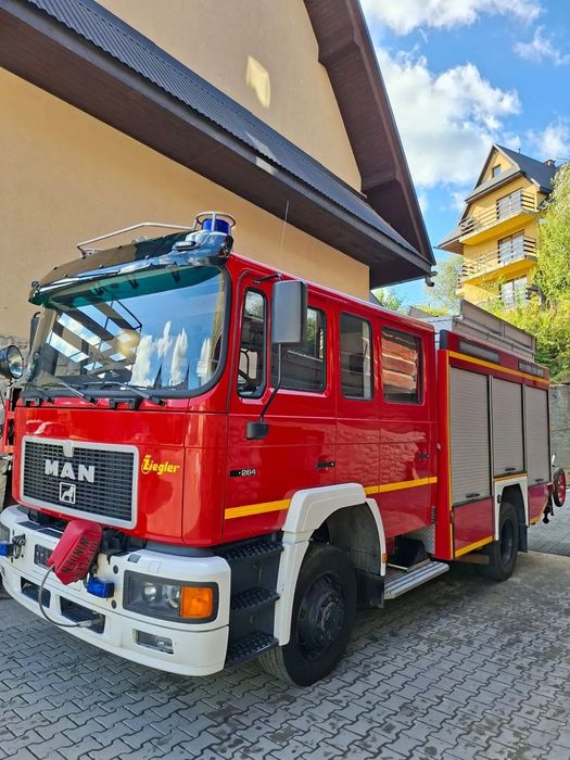 MAN 14 264 4x4  Man 4x4 14 264 Wóz Strażacki Pożarniczy Straż Pożarna Wyciągarka Agreg