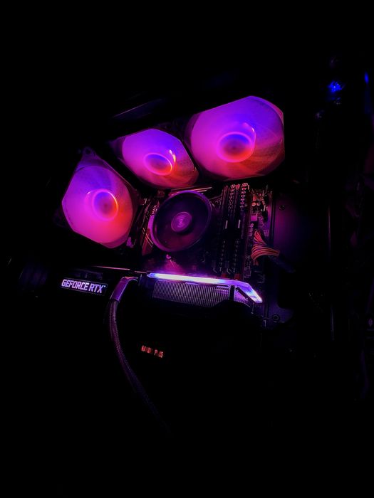 !HIT! RTX 3060 TI RYZEN 5 ARGB M.2 NvME gaming komputer gier cs rx gta