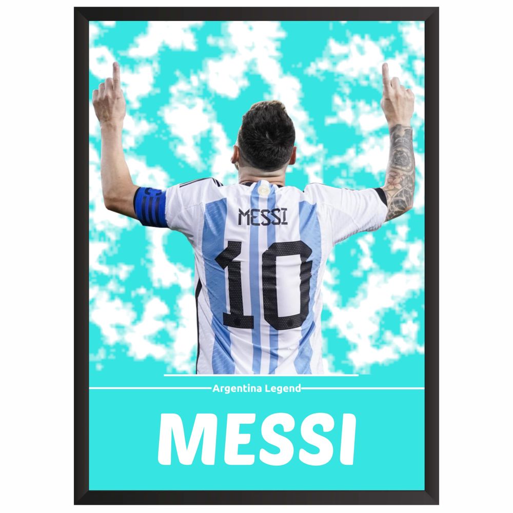 Plakat obraz w ramce Messi
