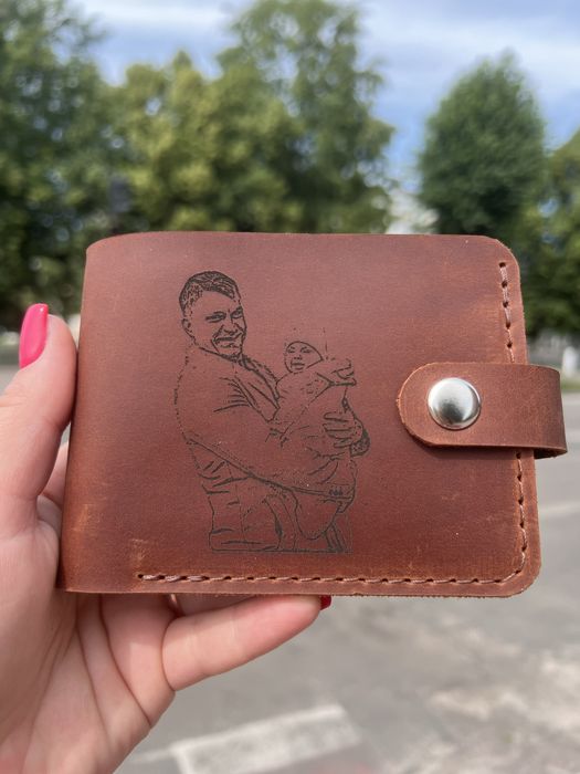 !ПОДАРУНОК на др!Шкіряний Гаманець+Гравіювання!Кошелек кожаный!16цвето