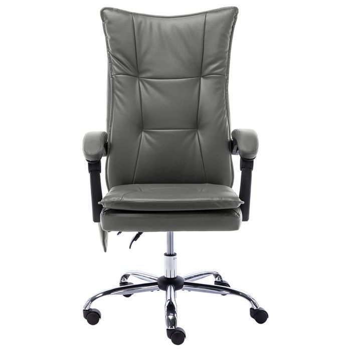 Fotel Biurowy z Funkcją Masażu, Antracytowy, Ergonomiczny