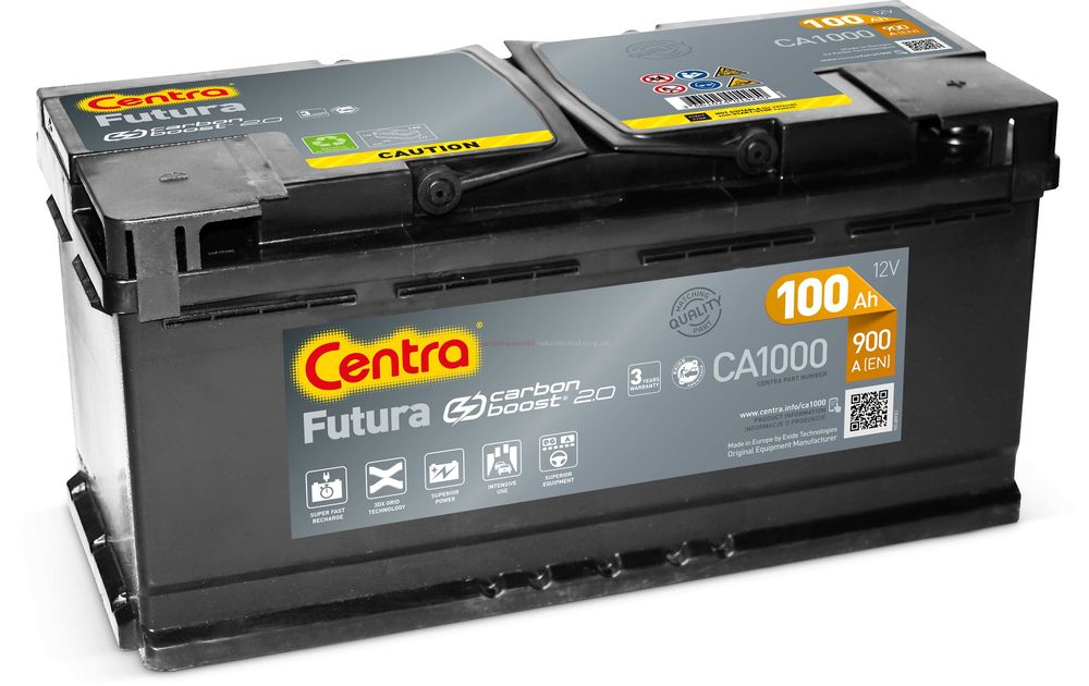 Akumulator CENTRA FUTURA 100Ah 900A Szeligowska 3