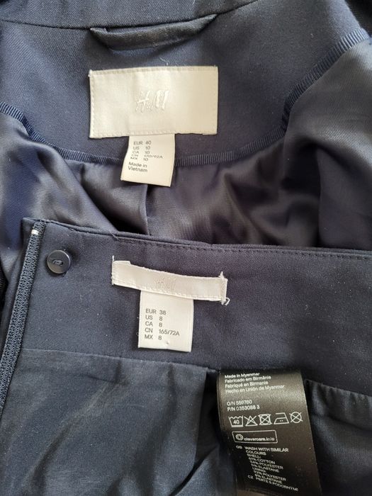 Продам спідницю та піджак темно-синього кольору H&M розмір М