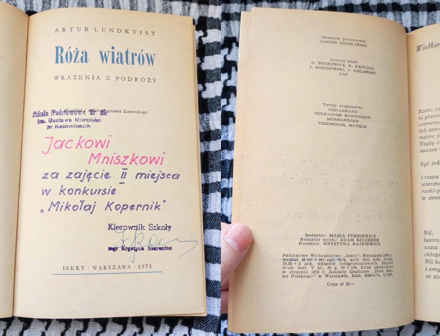Artur Lundkvist - Róża wiatrów ( Iskry 1972 )