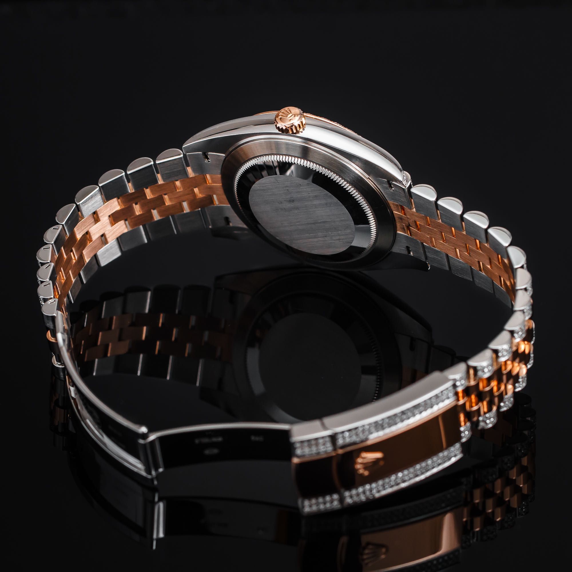 ICED Rolex Datejust 41 tarcza czekoladowa