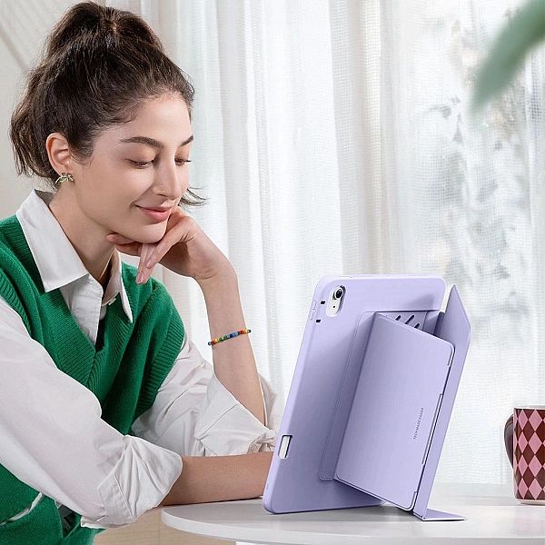 Etui ESR Flip Hybrid na iPad Air 13" 1 / 2 - fioletowe