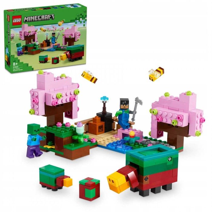 Klocki Lego Minecraft 21260 Wiśniowy Ogród Niuchacz Zombie Pszczoły