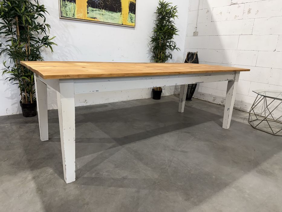 Piękny duży drewniany stół lite drewno dowóz wysyłka