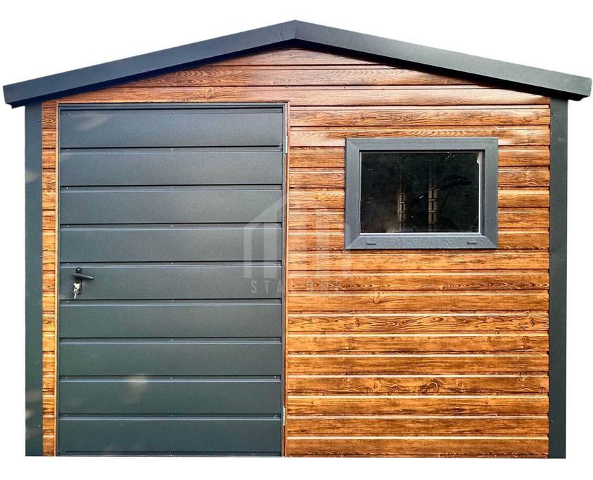 Schowek - domek ogrodowy 2,5x2,5m - drzwi, okno, drewnopodobny SO148