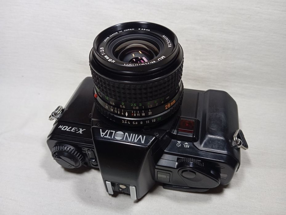 Minolta x-370n MD 28mm 2.8