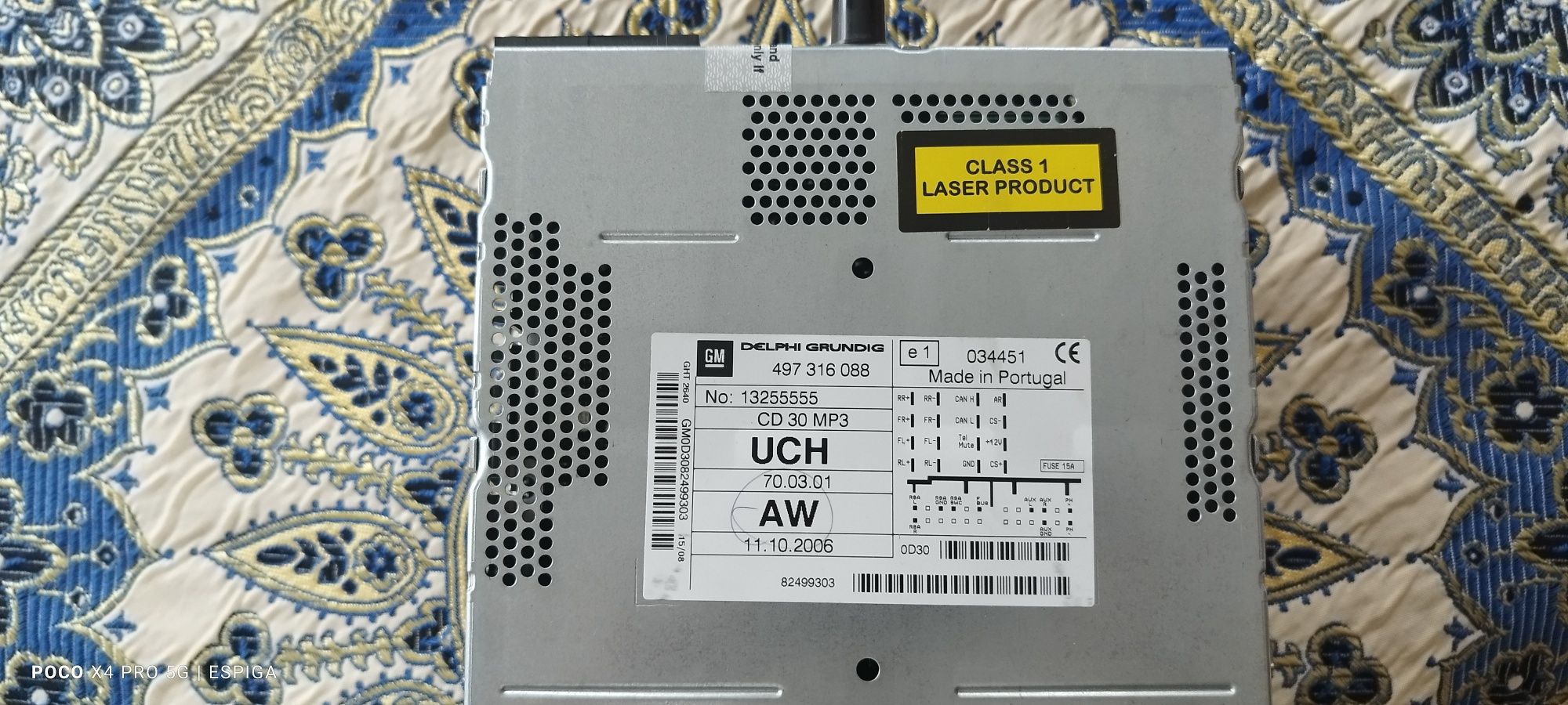 Autoradio Opel Astra H CD30 MP3