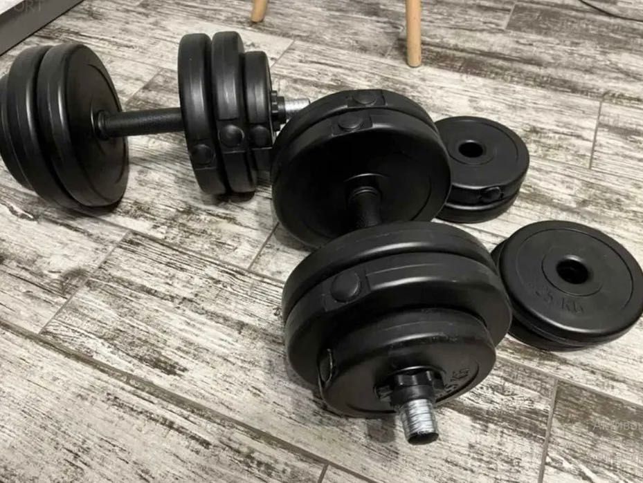Супер пропозиція Гантелі розбірні 2шт по 16 кг набір