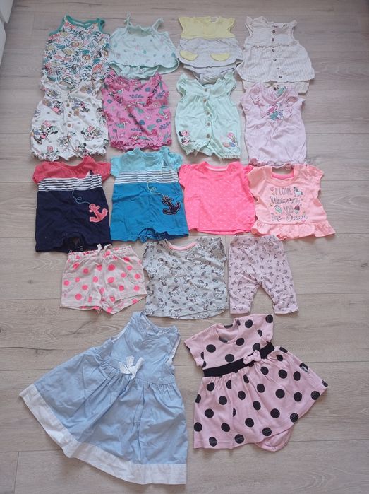 Ubranka niemowlęce na lato r. 62