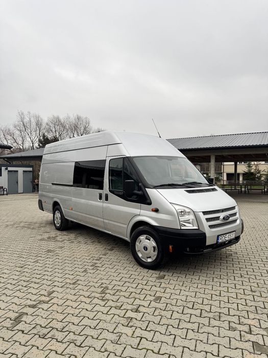 Ford Transit 125 T350  bezwypadkowy, full opcja, tempomat, klima, 9 osobowy, zadbany