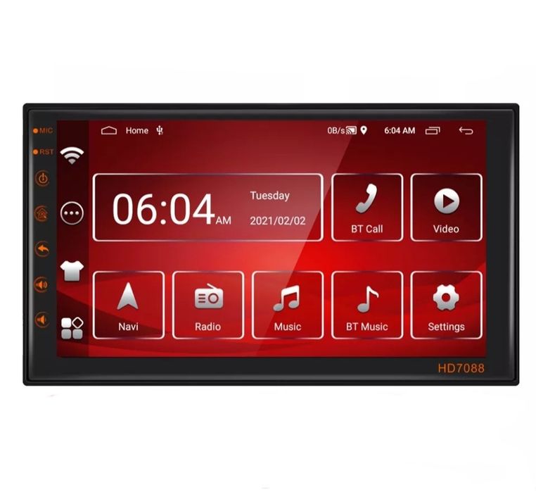 Android 10 RDS Radio 7 2DIN GPS NAVI Wifi BT USBMapy polski