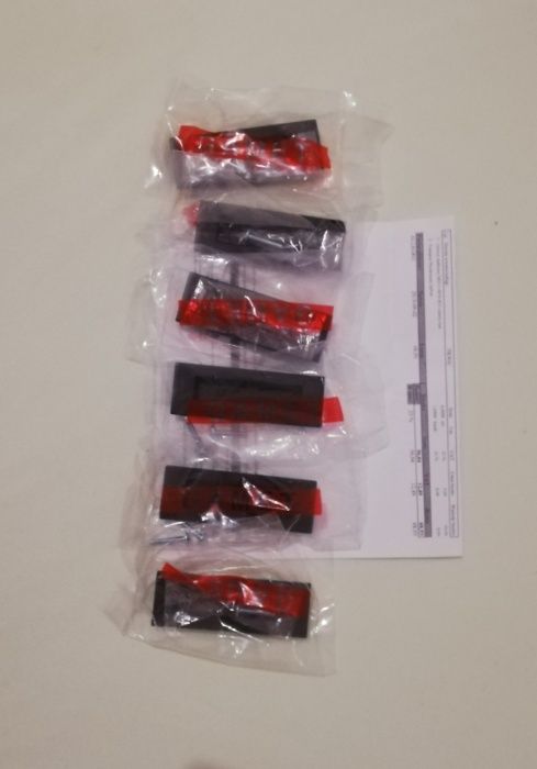 Uchwyty nowe wpuszczane czarne 6 szt uchwyt meblowy